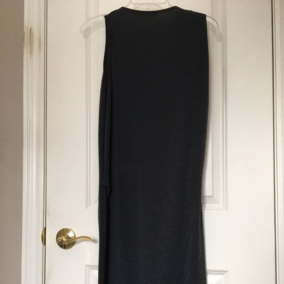 Knitted sheath dress in dark-grey melange, IT42 - Picture 6 of 9